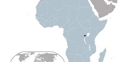 卢旺达位于世界地图