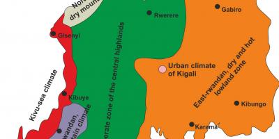 地图卢旺达问题气候
