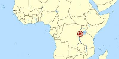 地图卢旺达非洲